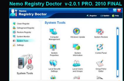Nemo Registry Doctor v2.0.1 PRO. Final-2010.